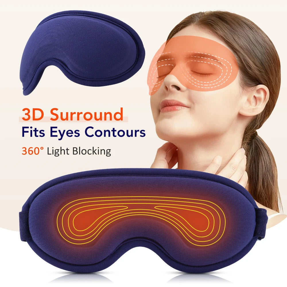 Masque chauffant 3D - contours anatomiques, occultation 360°