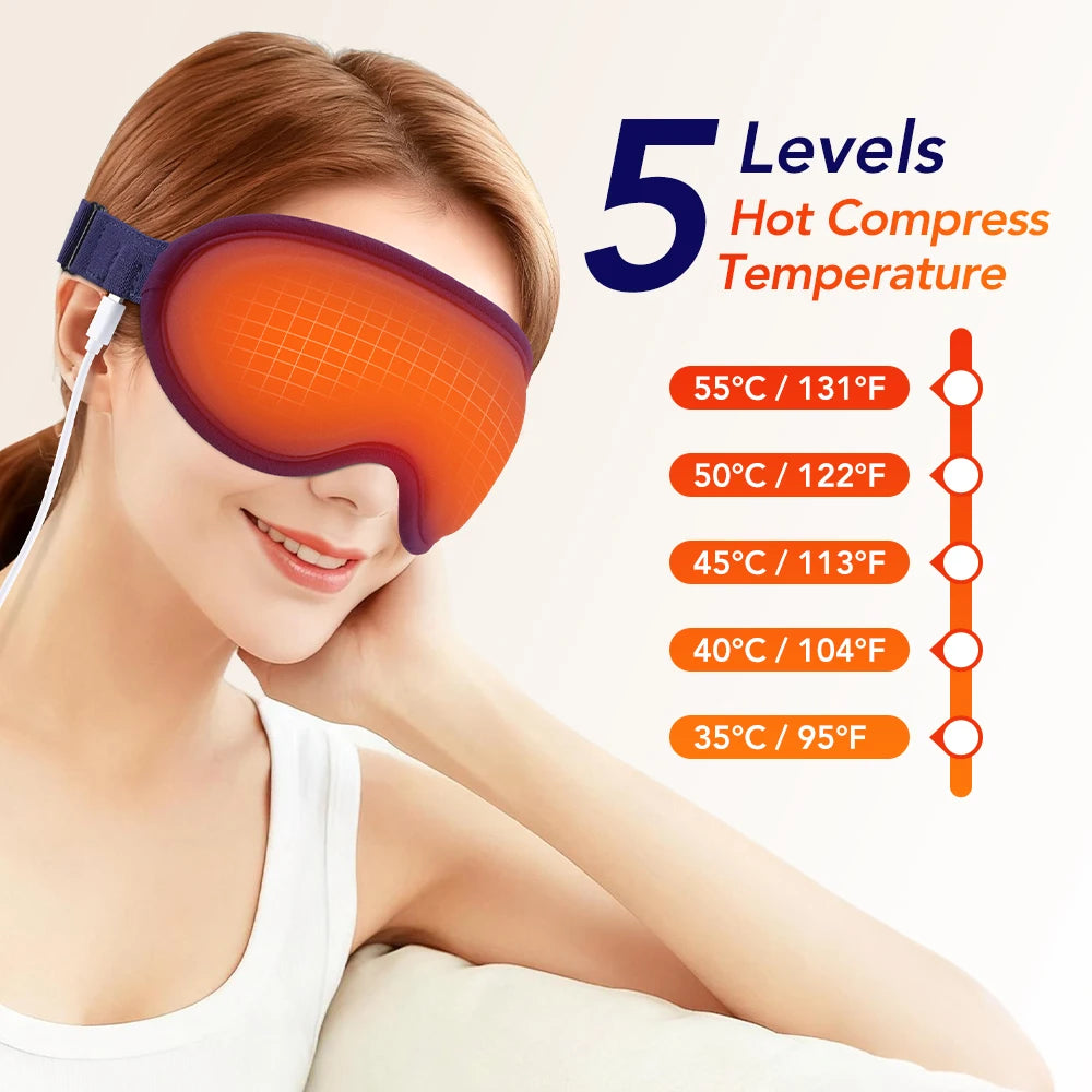 Masque chauffant - massage par vibration